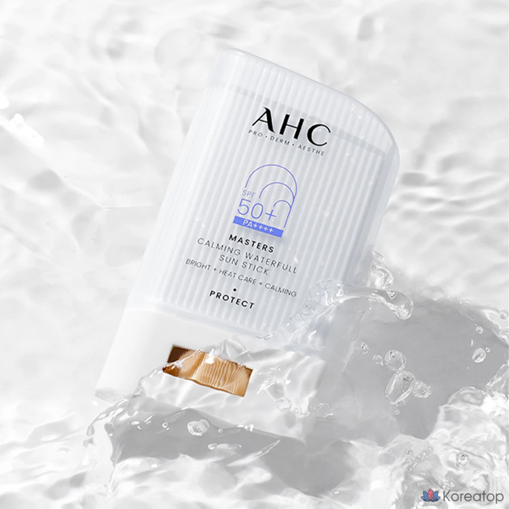 Солнцезащитный стик AHC Masters Calming Waterful Sun Stick SPF50+ PA++++, 22 г, 1 шт.