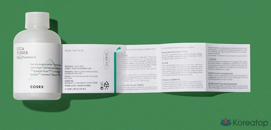 Тоник COSRX Pure Fit Cica, 1 шт.