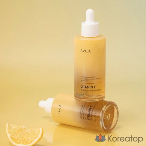 AVCA True Whitening Vitamin C Ampoule 100 мл — осветляющая ампула с витамином C для сияния кожи