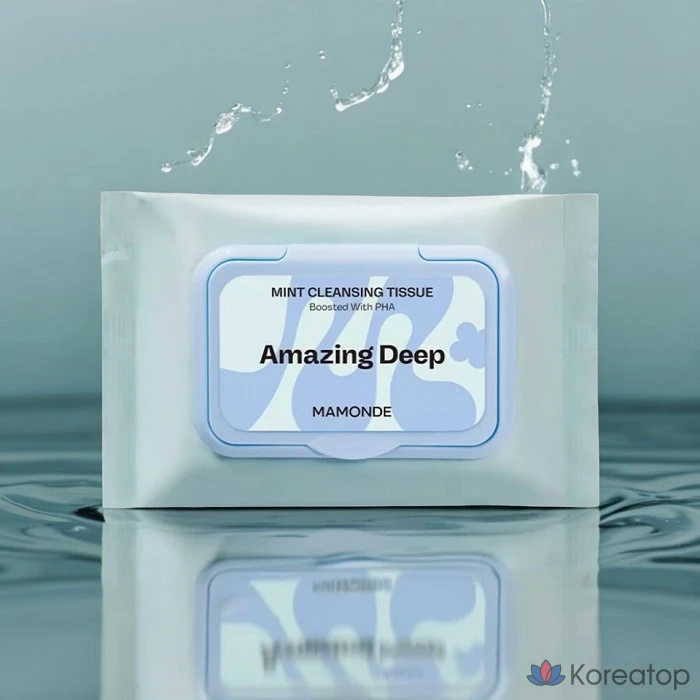 Очищающие салфетки Mamonde Amazing Deep Mint, 70 листов, 1 упаковка