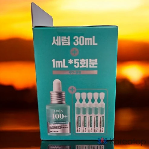 [Мартовский лимит] Капсулы с гиалуроновой кислотой Anua PDRN, 100 капсул с гиалуроновой кислотой, сыворотка 30 мл, специальное предложение (+1 мл*5 шт.) + 1 бесплатная маска