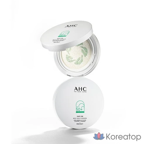 Солнцезащитный крем-кушон успокаивающий AHC SPF50+ PA++++, 25 г
