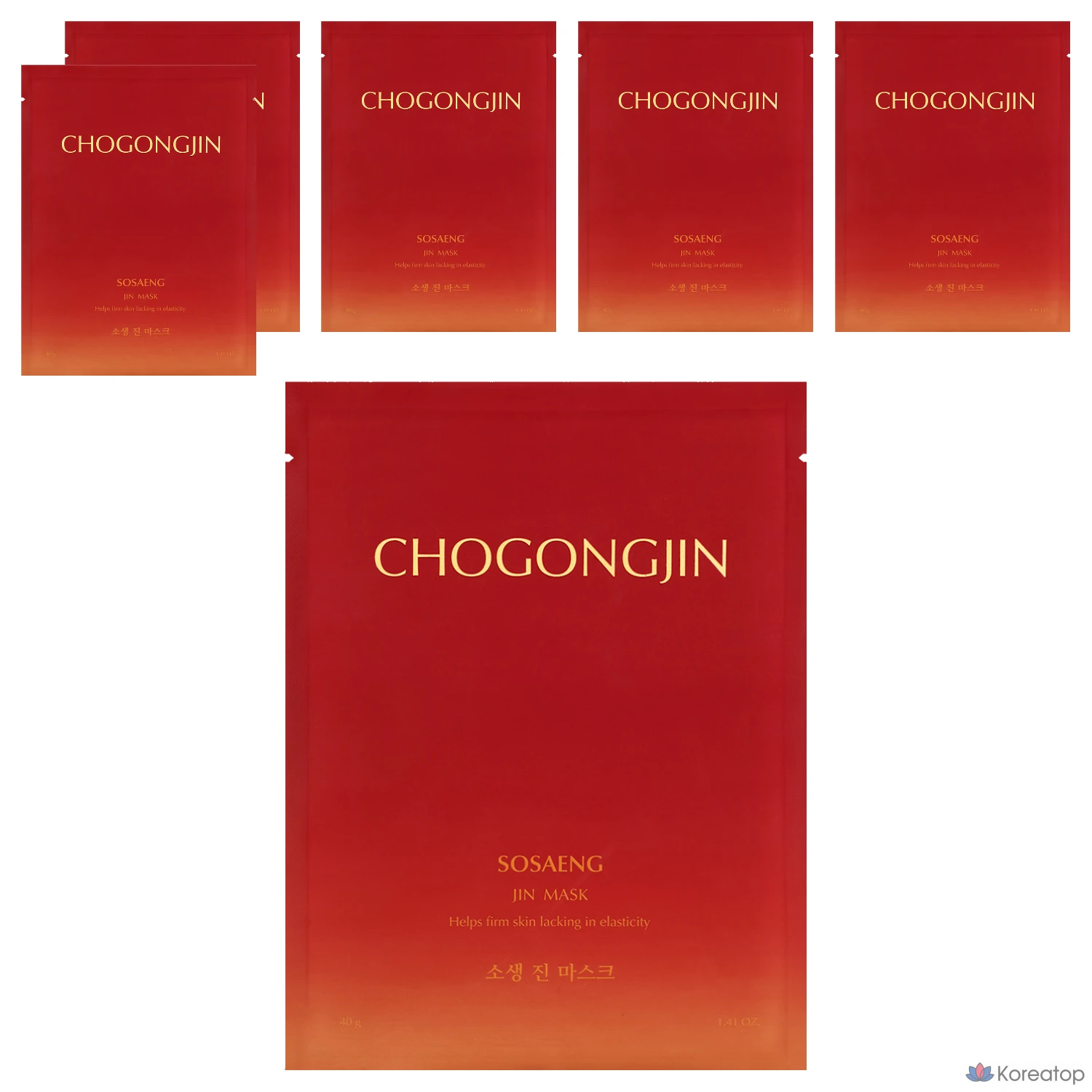 Маска Missha Chogongjin Reviving Jin Mask 40 г, 1 упаковка, 6 штук