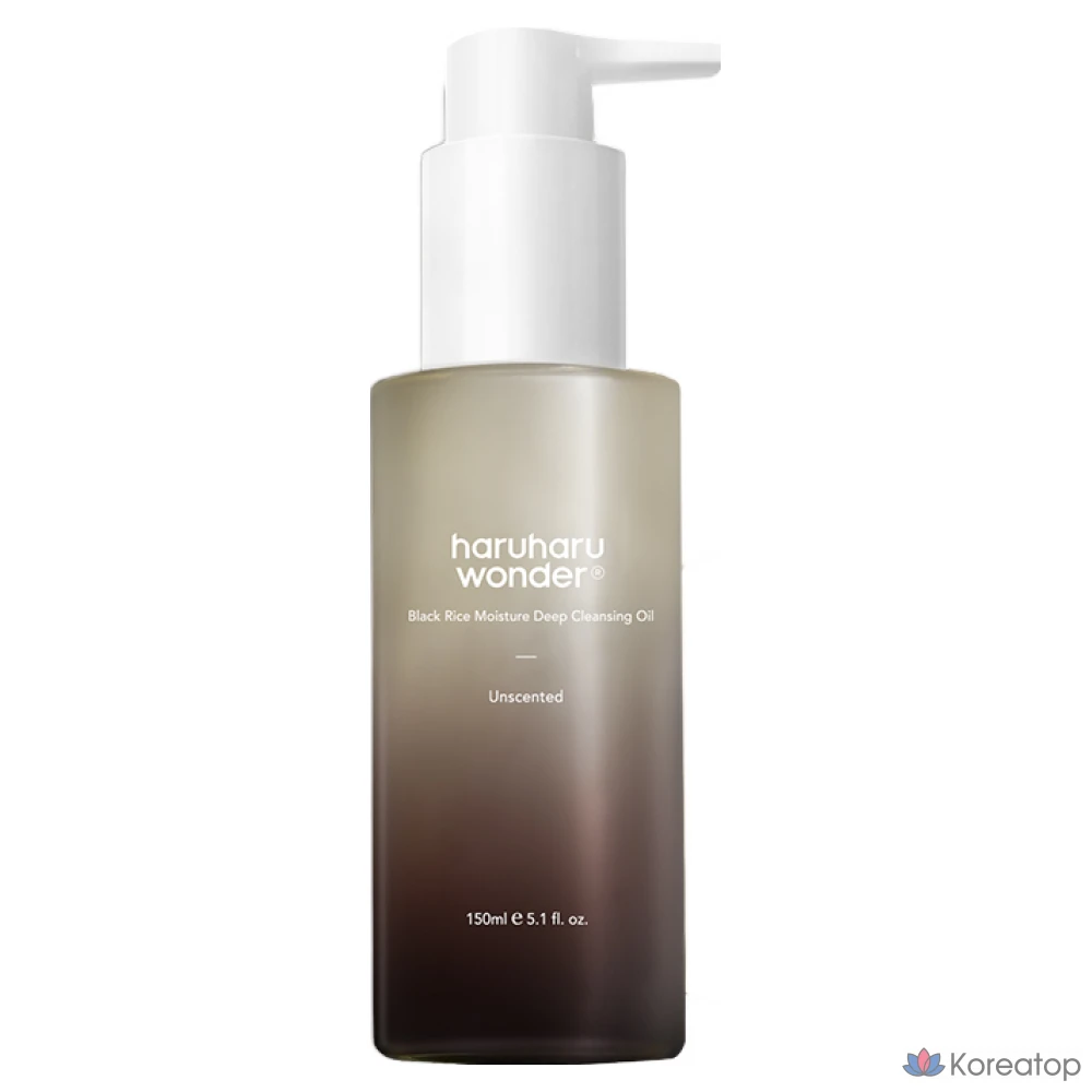 Очищающее масло для лица Haru Haru Wonder Black Rice Moisture Deep Cleansing Oil, 150 мл, 1 шт.