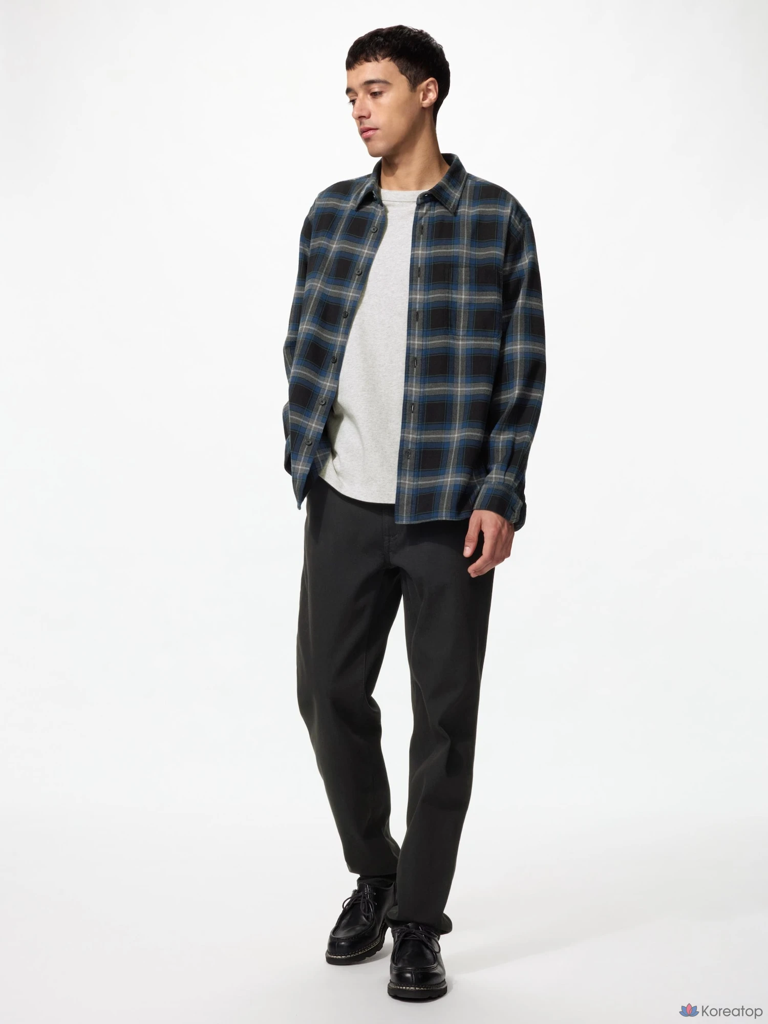 Рубашка Uniqlo Flannel Shirt Tartan Check E