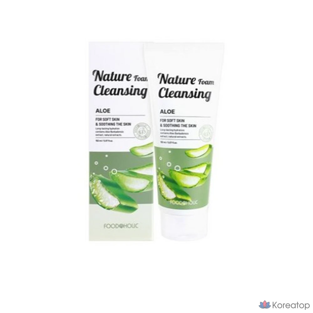 Пенка для умывания FoodaHolic Nature с алоэ вера, 150 мл, 1 шт.