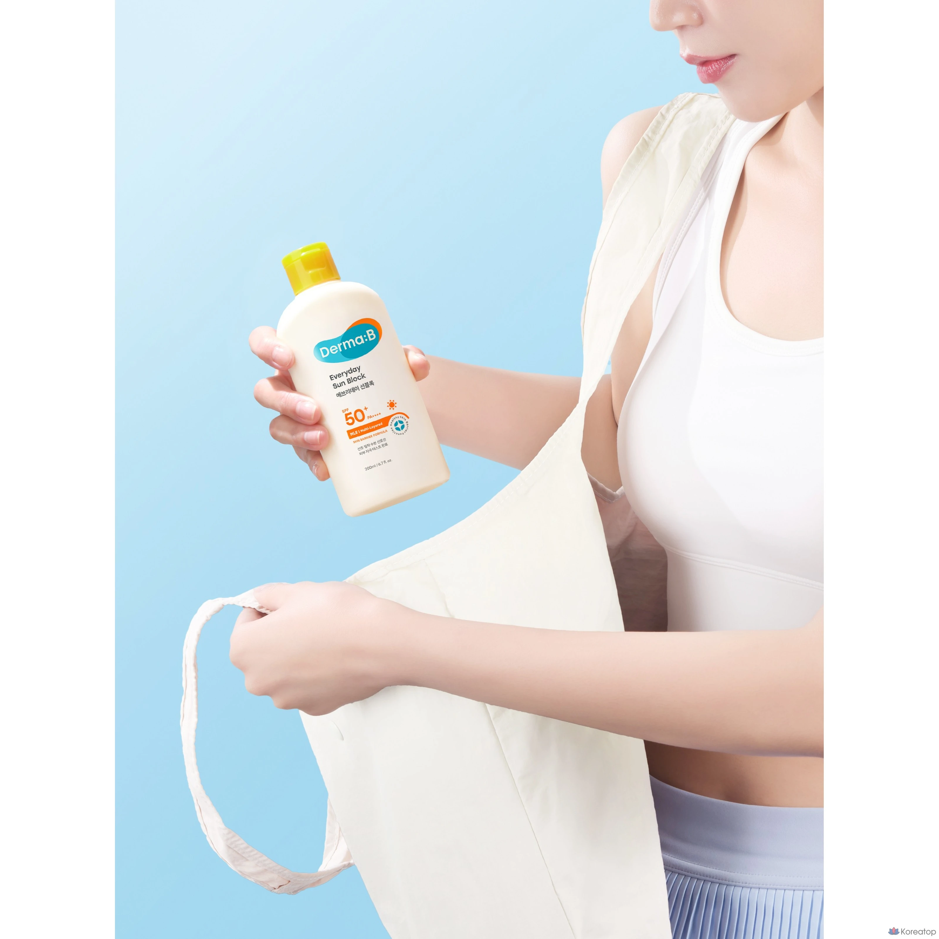 Солнцезащитный крем DERMA:B Everyday Sunblock SPF50+ PA++++, 200 мл, 1 шт.