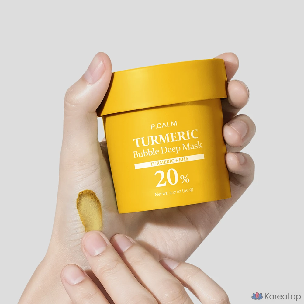 Глубокая пенная маска для лица P.CALM с куркумой и куркумином, 1 шт., 1 упаковка