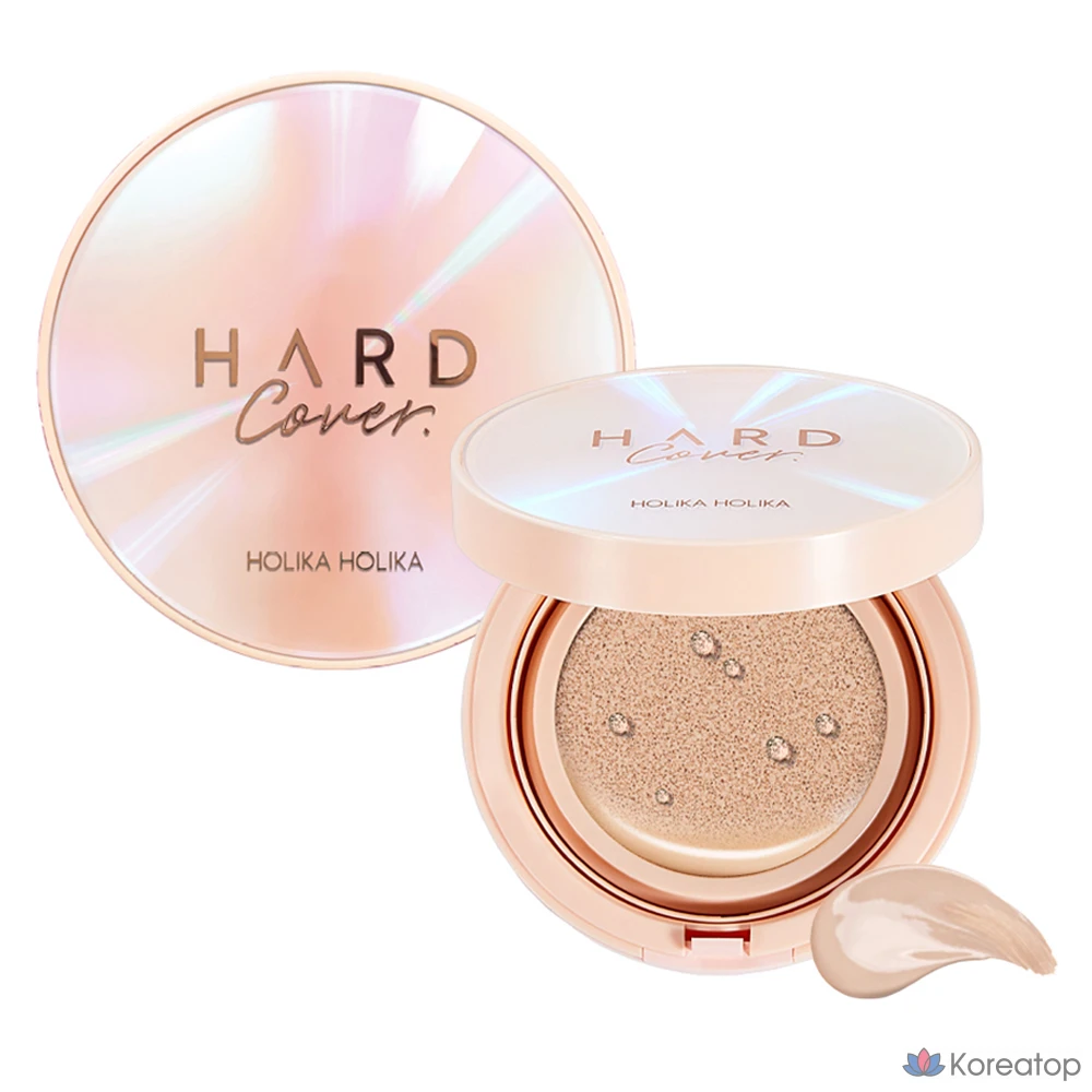 Тональный крем Holika Holika Hardcover Glow EX Cushion Foundation, 14 г + сменный блок 14 г, оттенок 03 Sand Ivory, 1 шт.