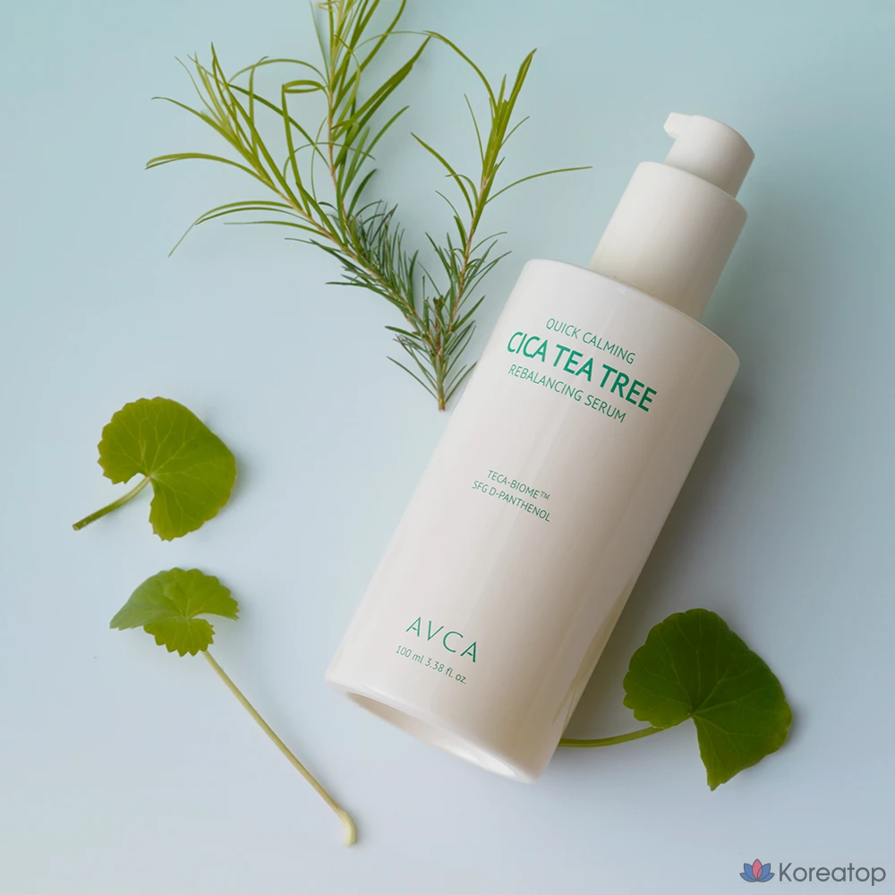 Сыворотка с экстрактом чайного дерева и центеллой азиатской (AVCA Quick Calming Cica Tea Tree Rebalancing Scar Serum), 1 шт., 100 мл.