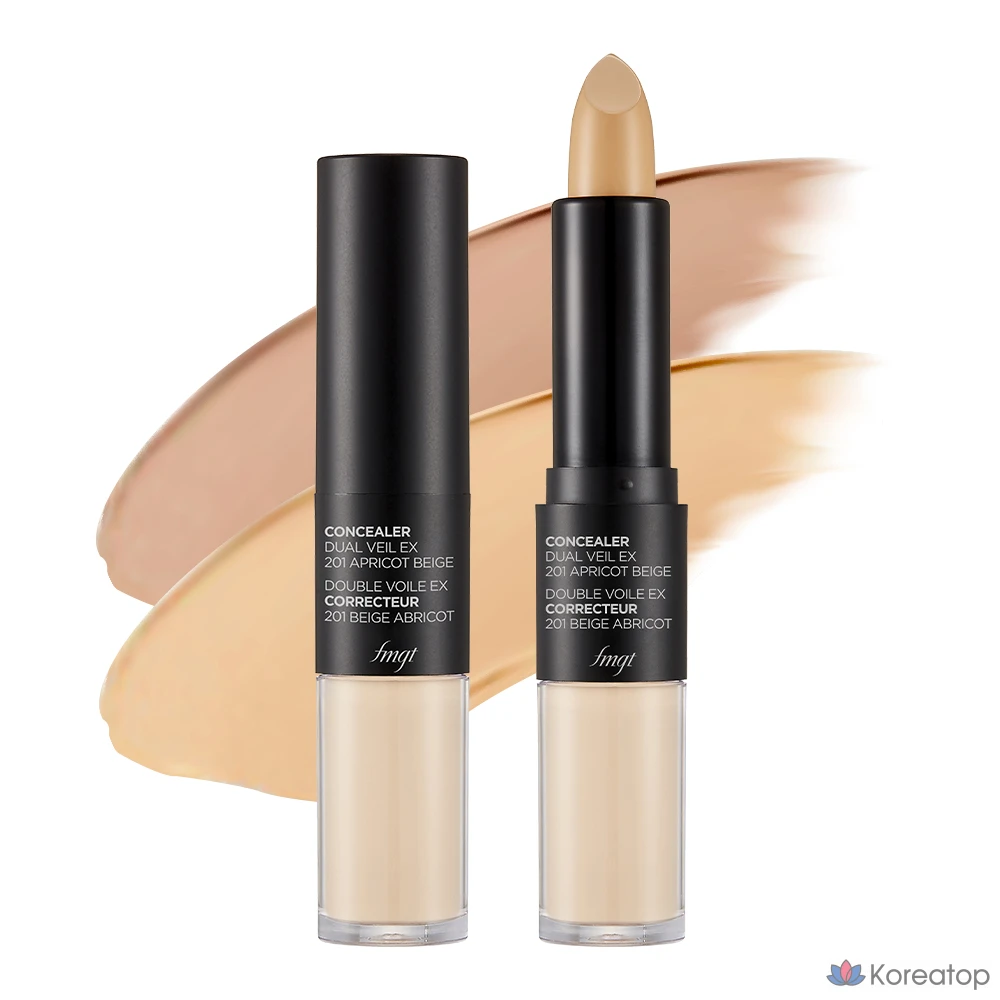 Консилер The Face Shop Dual Veil, 1 шт., V201 Абрикосово-бежевый