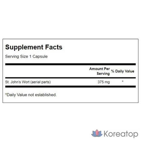Капсулы Swanson St. John's Wort 375 мг