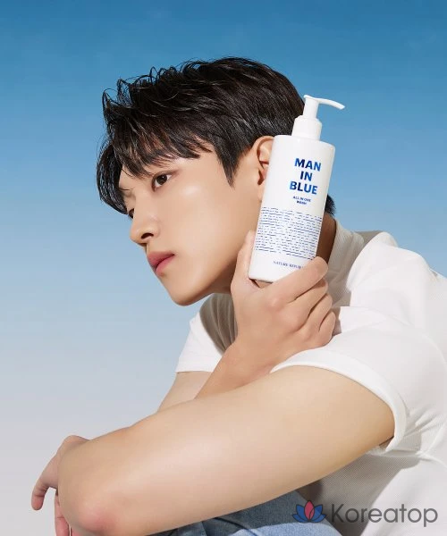 Гель для умывания Nature Republic Men in Blue All-in-One Wash, 350 мл, 1 шт.