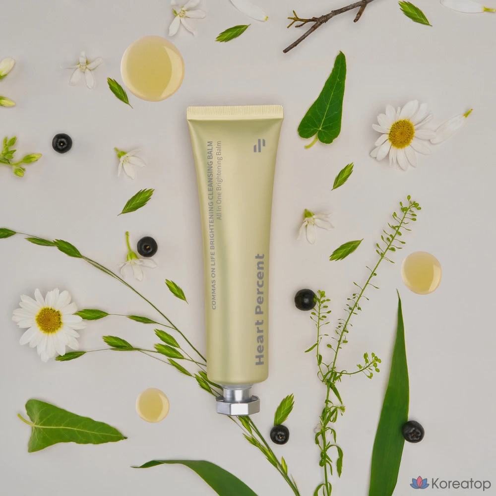 Осветляющий очищающий бальзам Heart percent Commas On Life, 80 мл, 1 шт.
