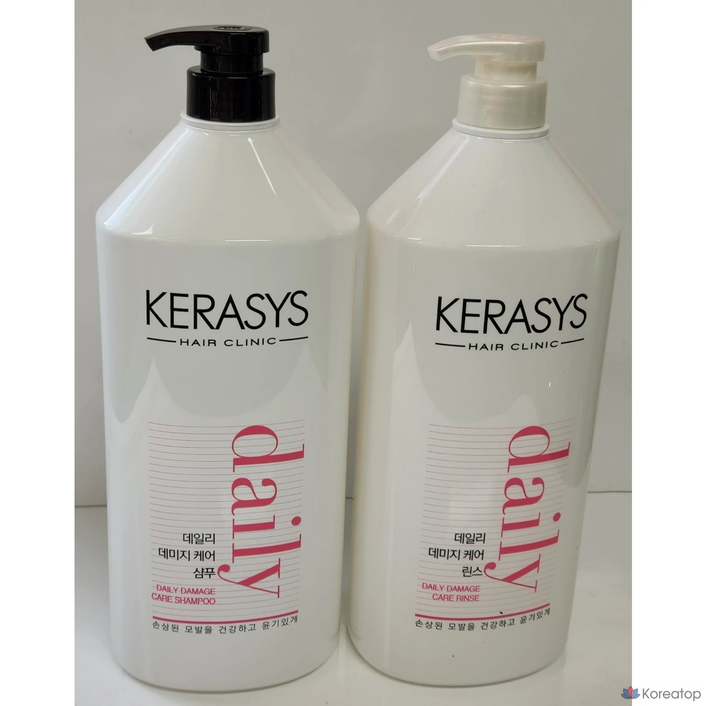 Набор KeraSys Daily Damage, 1500 мл (1 шампунь + 1 ополаскиватель), 1 упаковка, 1,5 л.