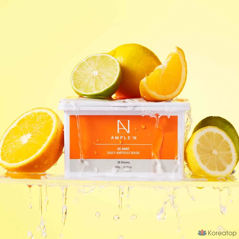 Ампульная маска для лица AMPLE:N &amp; Koreana VC Shot Daily Ampoule Mask, 1 упаковка, 30 штук