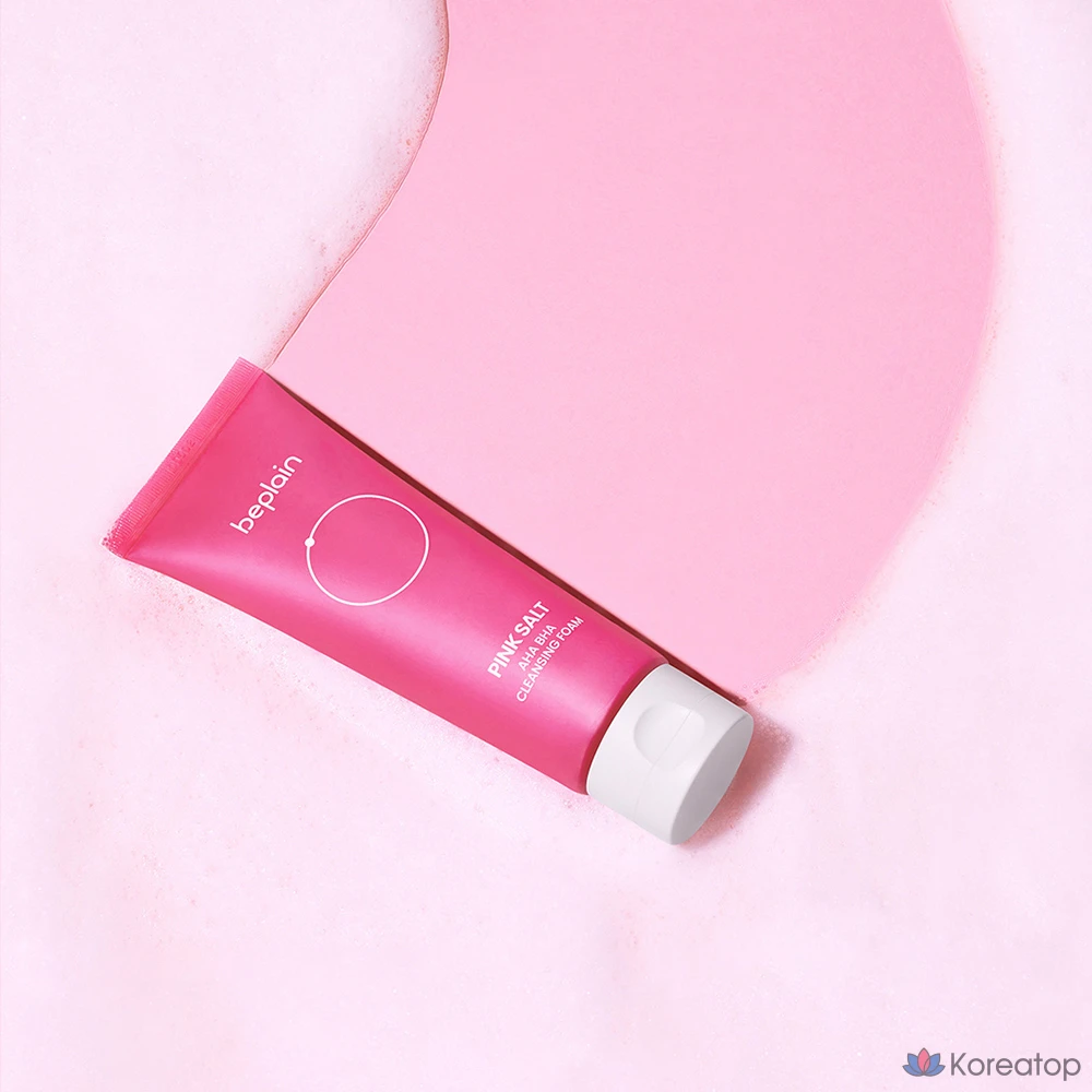 Очищающая пенка BePlain с розовой солью, AHA и BHA, 120 мл, 1 шт.
