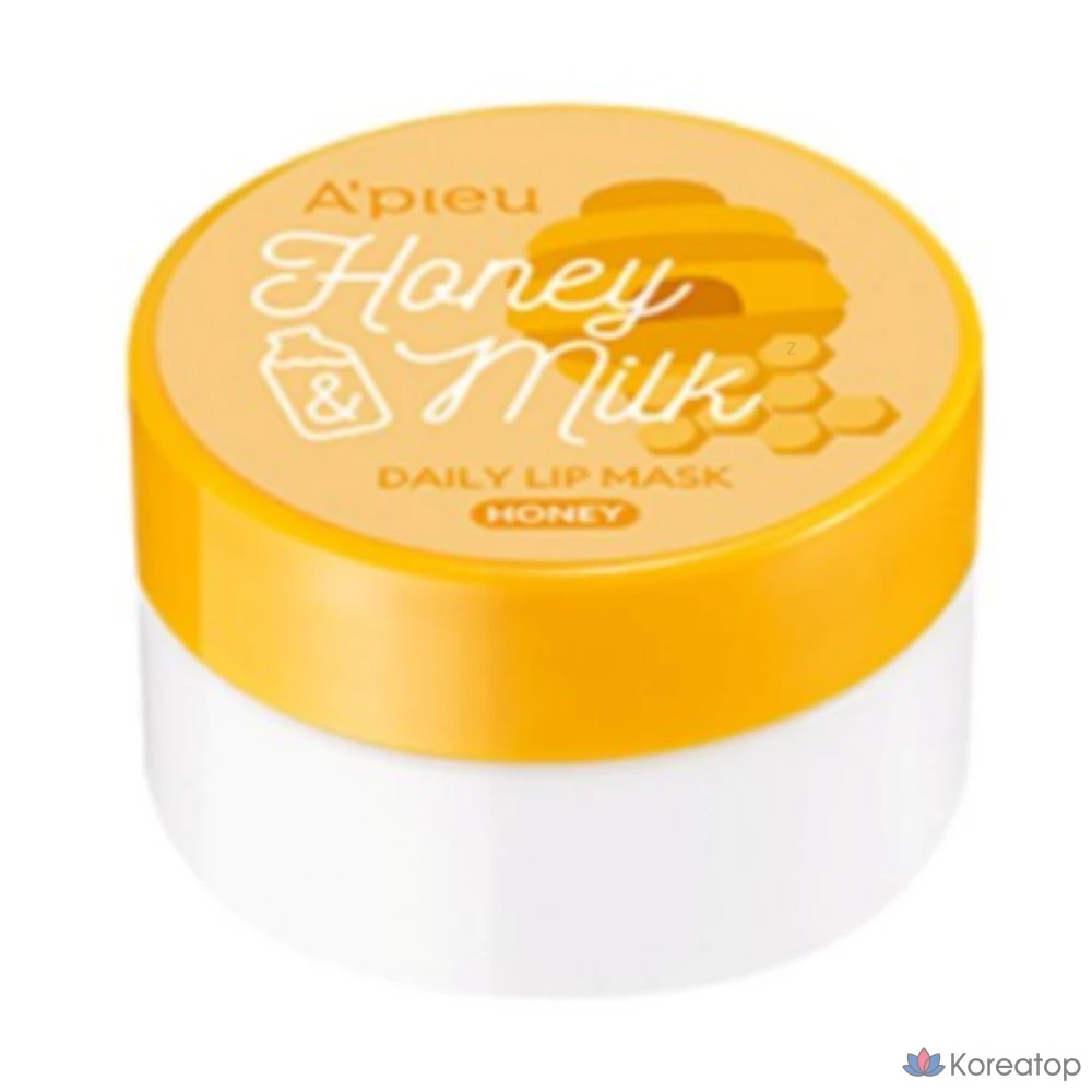 Маска для губ Apieu с медом и молоком, аромат меда, 6 г, 30 штук