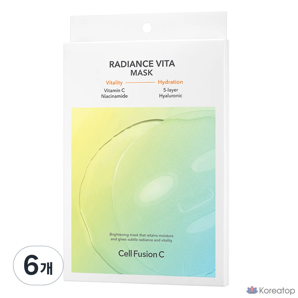 Маска для лица Cellfusion C Radiance Vita, 6 штук, 5 листов