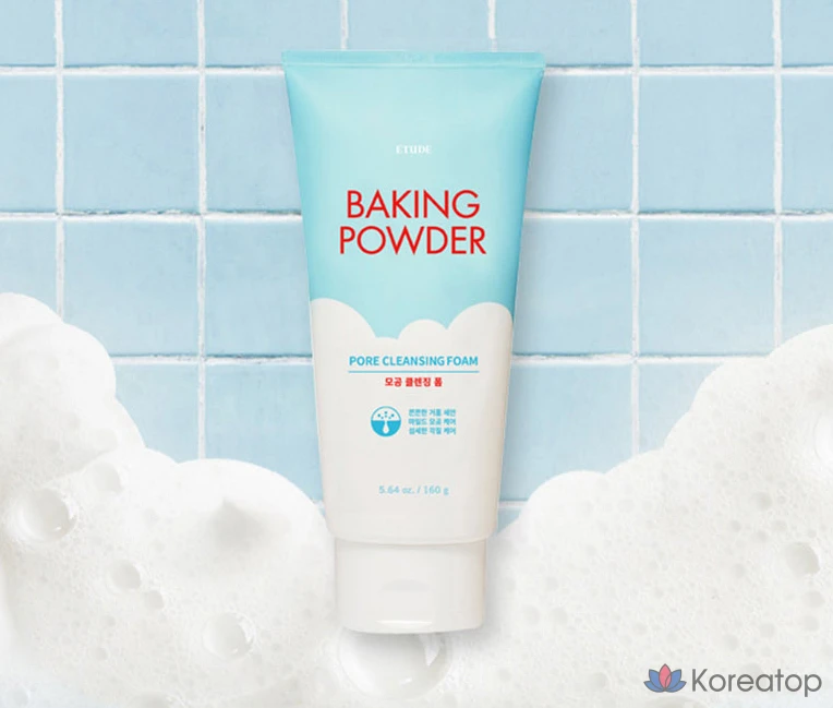 Очищающая пенка Etude House Baking Powder Pore Cleansing Foam, 160 мл, 1 шт., фото 3