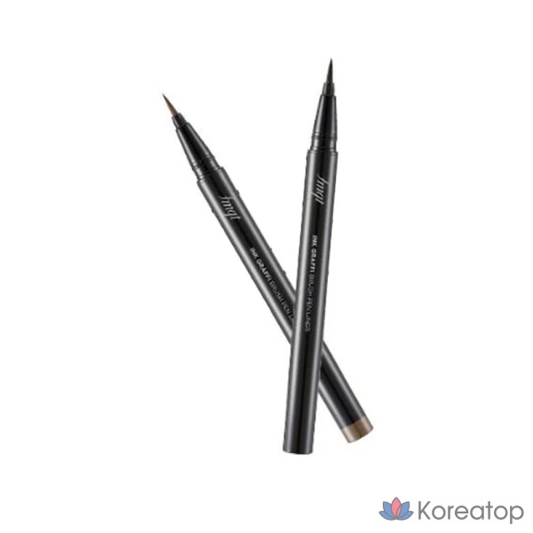 Подводка-кисть The Face Shop Inkgraphie Brush Pen Liner, 0,6 г, черные чернила, 1 шт.