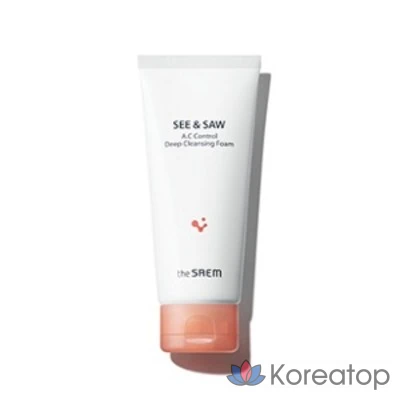 [The Saem] Trouble C&amp;S AC Control Deep Cleansing Foam, 120 мл, 1 шт.