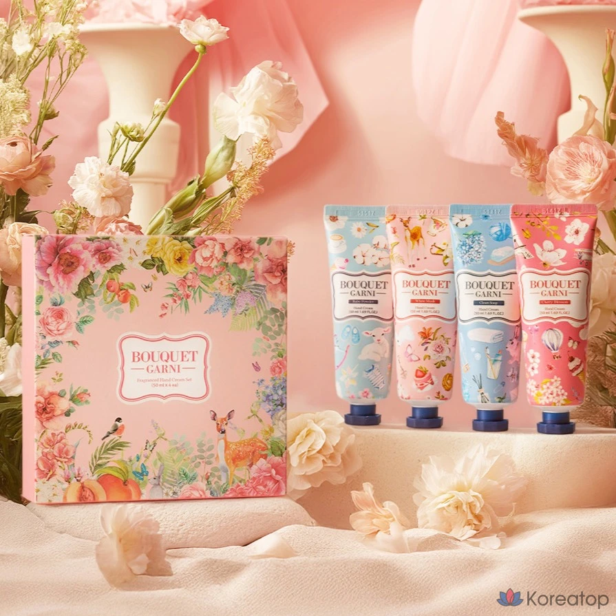 Набор из 4 кремов для рук Bouquet Garni, 1 комплект