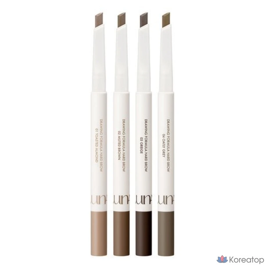 Карандаш для бровей Luna Drawing Formula Hard Eyebrow Auto Pencil 0.3g, Oatly Gray (№ 4), 1 шт.