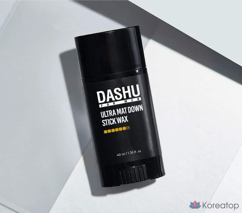 Восковая паста для волос DASHU For Men Premium Ultra Matte Down Stick Hair Wax, 40 мл, 1 шт.