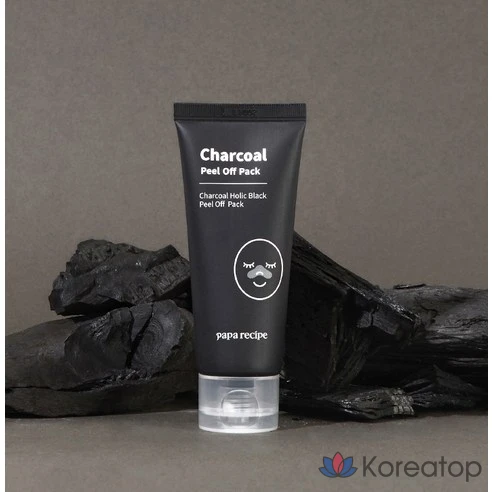Чёрная угольная маска-плёнка Papa Recipe 50 мл