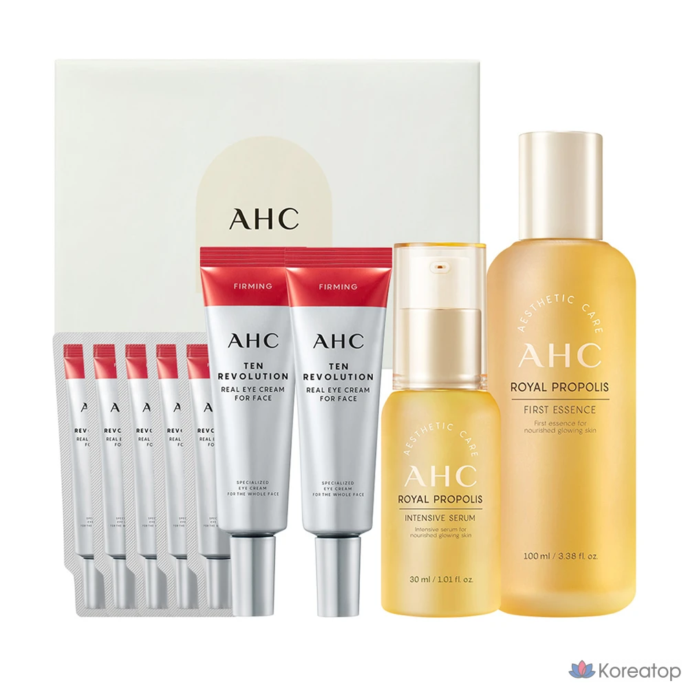 Набор AHC Ten Revolution Real Eye Cream для укрепления кожи лица, 4 комплекта.