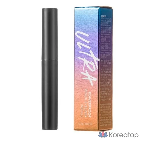 Карандаш-подводка для глаз Missha Ultra Powerproof Pencil Liner, 0,2 г, черный, 1 шт.