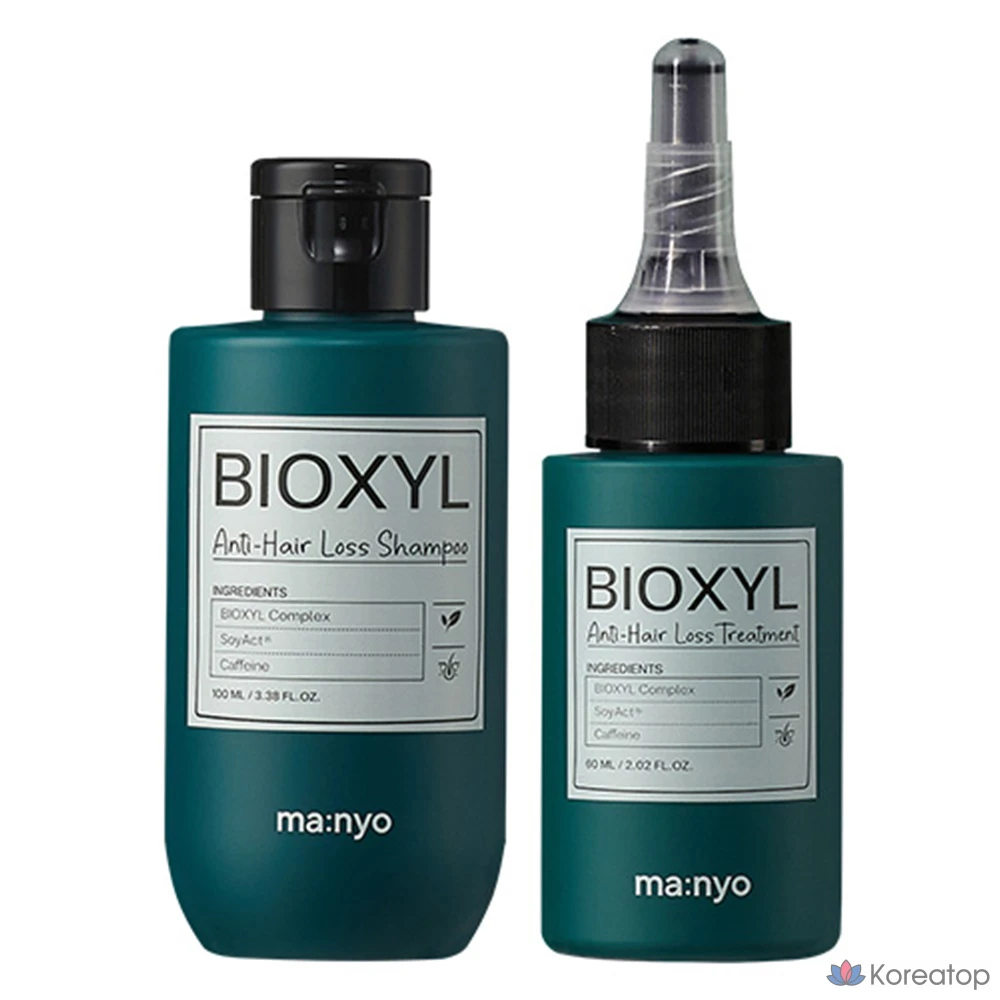 Набор Manyo Factory Bioxyl: дорожный шампунь 100 мл + средство для ухода 60 мл, 1 комплект.