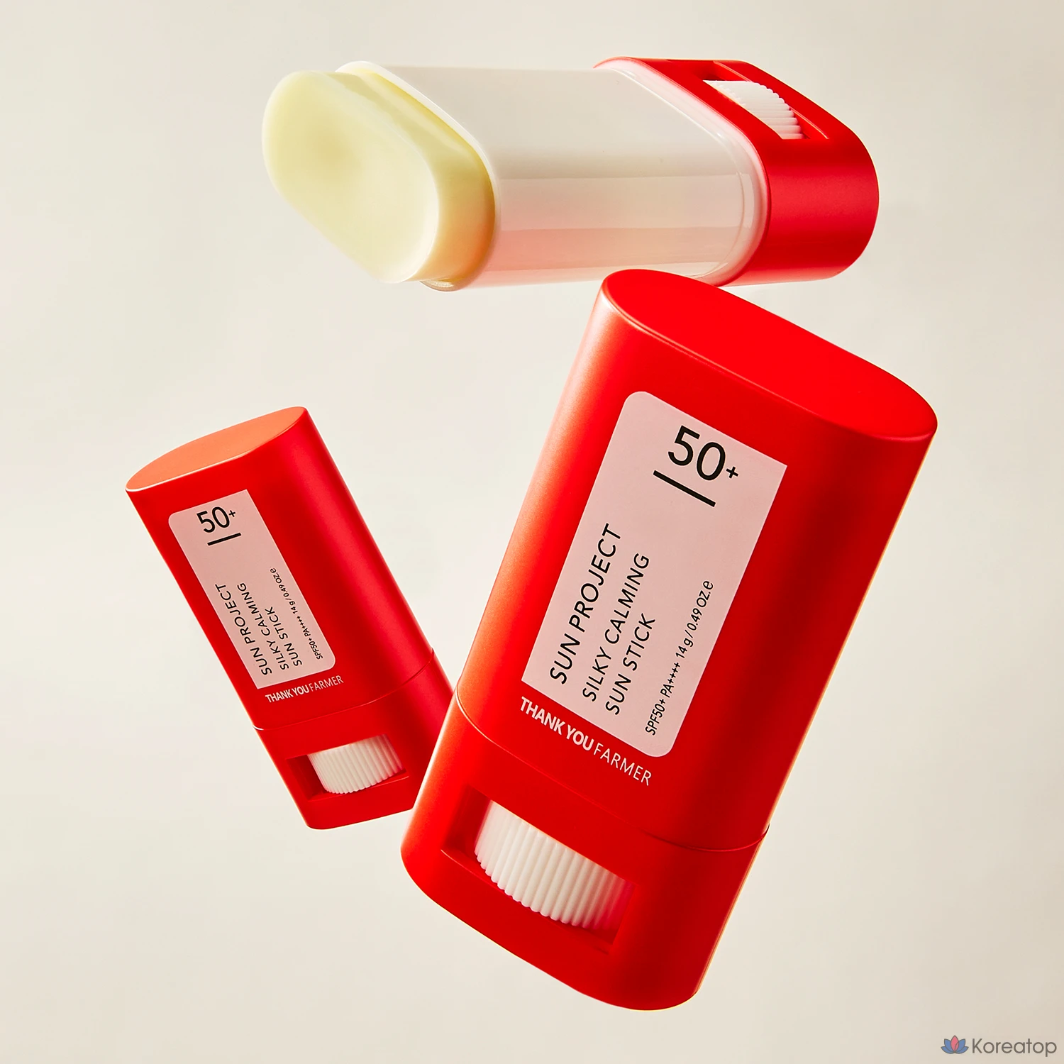 Успокаивающий солнцезащитный стик Thank You Farmer Sun Project Silky Calming Sun Stick, 14 г, 1 шт.