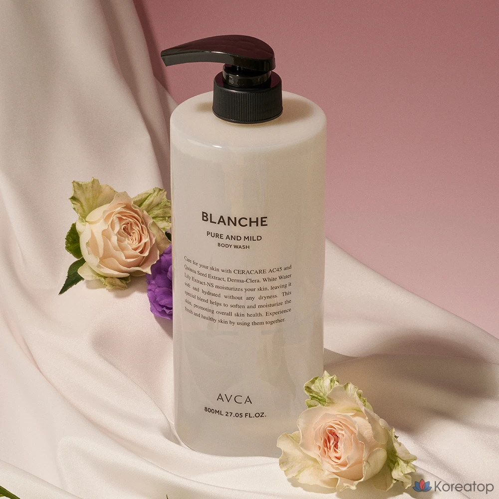 Гель для душа AVCA Pure & Mild Blanche, 800 мл, 1 шт.