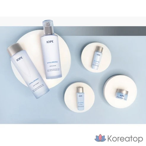 Набор средств с гиалуроновой кислотой: тонер, эмульсия, крем IOPE Hyaluronic Special Set