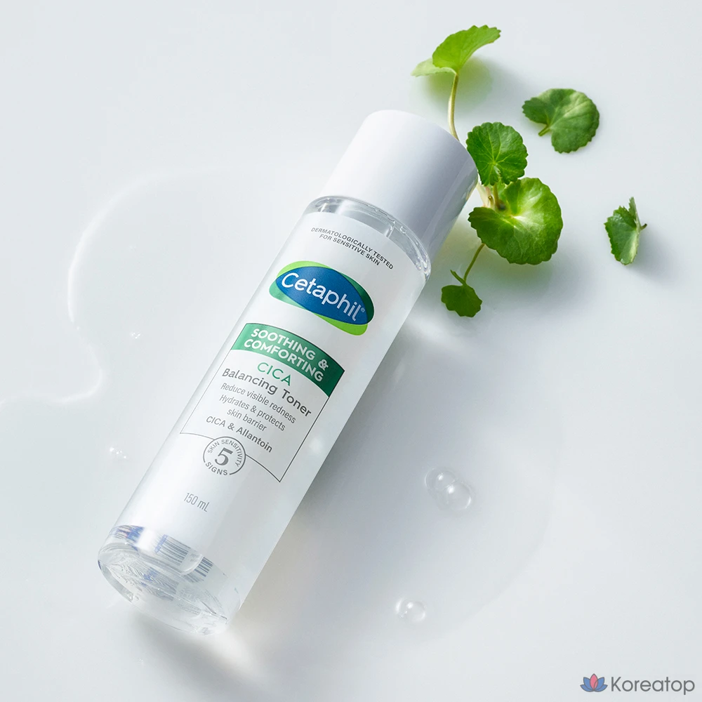 Успокаивающий и смягчающий балансирующий тоник Cetaphil с экстрактом центеллы азиатской, 150 мл, 1 шт.