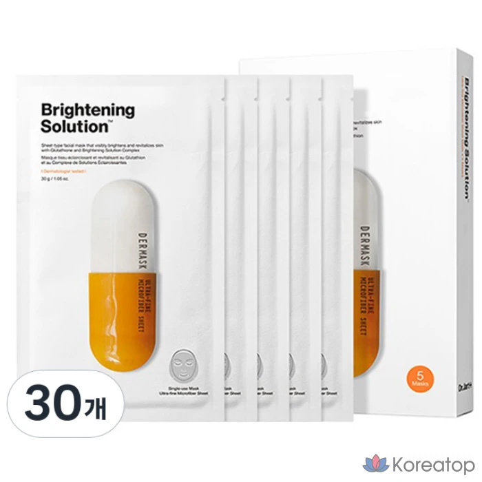 Осветляющий раствор Dr. Jart+ Dermask Microjet, 30 г, 1 упаковка, 30 штук.