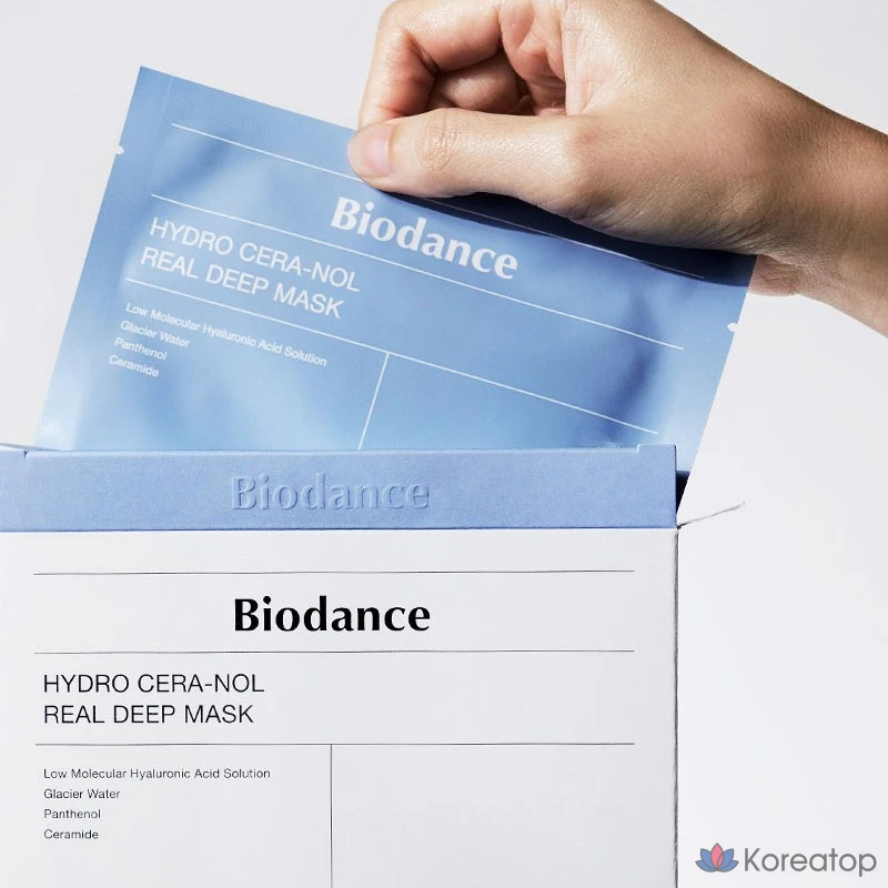 Тканевая маска для лица Biodance Hydro Cera Nol Real Deep Mask, 136 г, 12 шт., фото 3