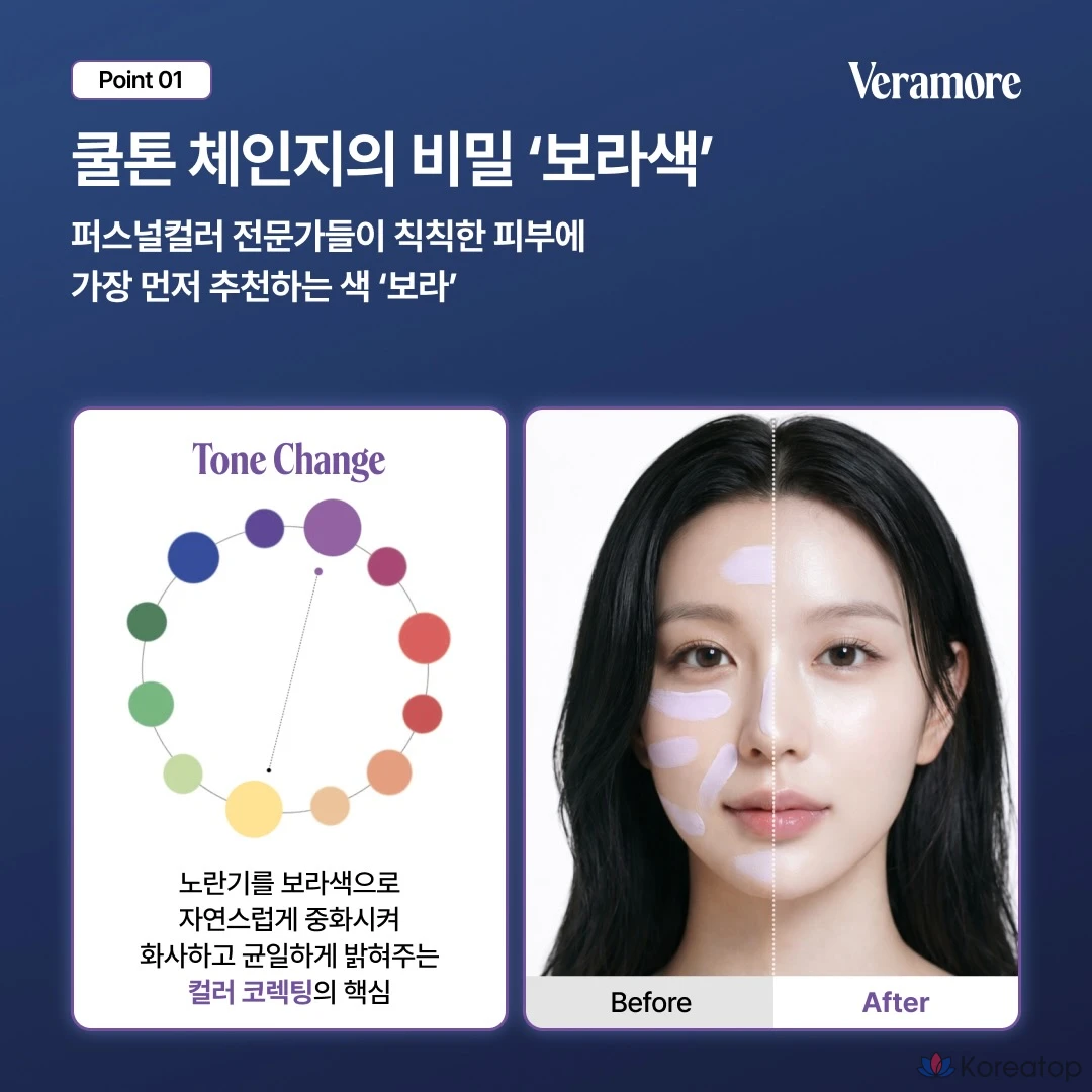 Солнцезащитный кушон VERAMORE Glow Tone Up Sun Cushion (Purple) SPF50+ PA++++