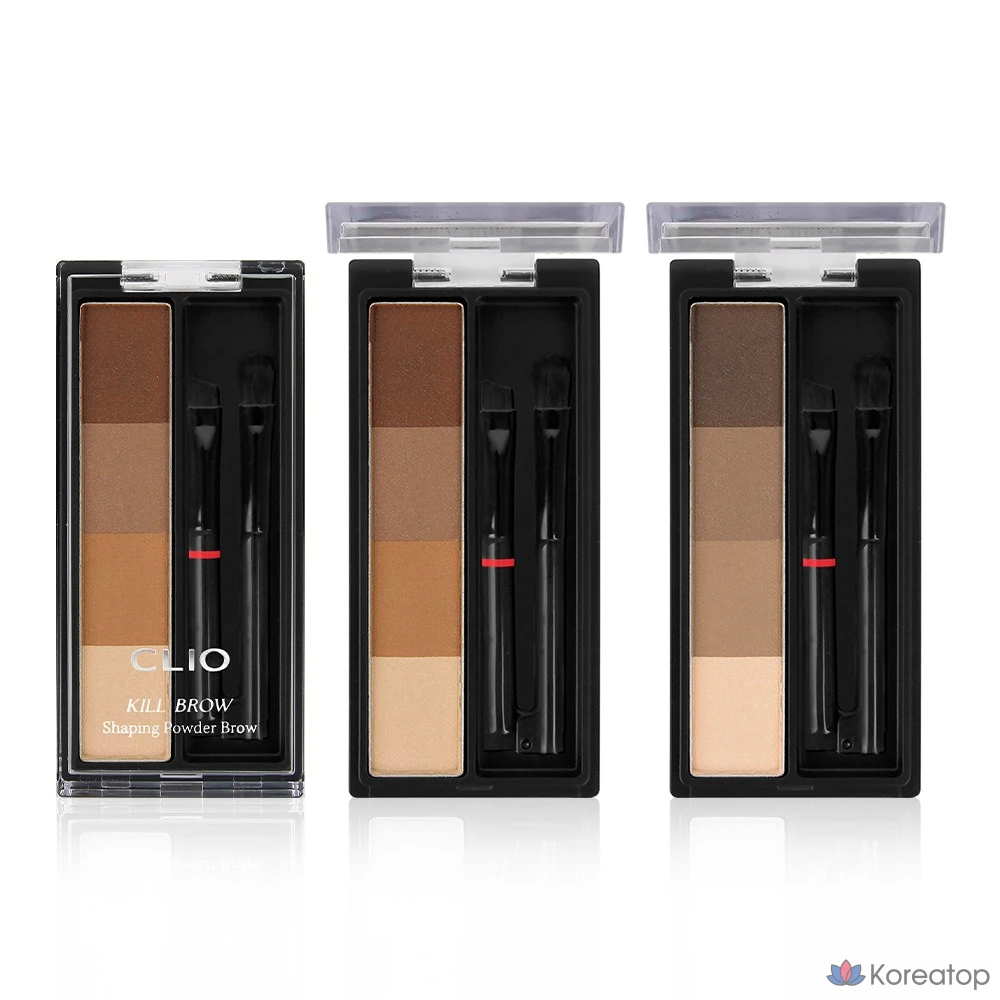 Пудра для формирования бровей Clio Kill Brow Shaping Powder Brow, № 1, натуральный теплый коричневый, 1 шт.