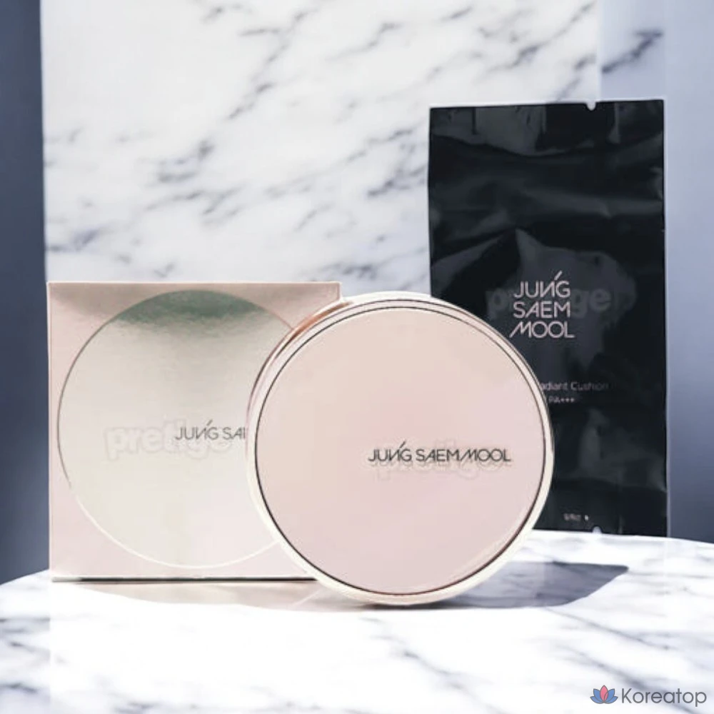 Тональный крем Jung Saem Mool Masterclass Radiant Cushion, 15 г, основной продукт + сменный блок, цвет Y4 Sand, 1 шт.