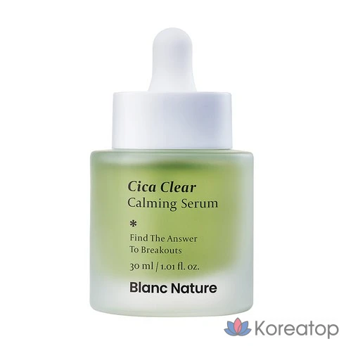 Успокаивающая сыворотка Blanc Nature 3-Second Cica Clear, фото 3