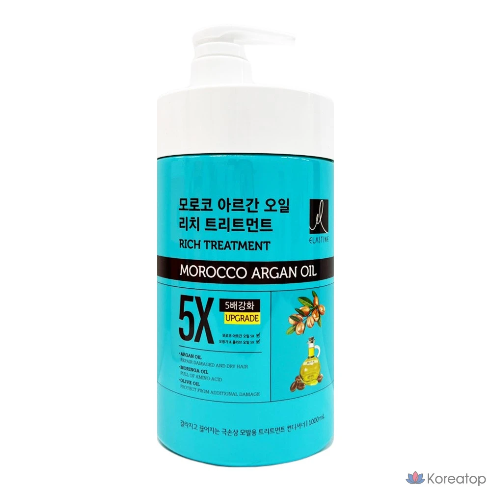Эластин, марокканское аргановое масло, интенсивное лечебное средство, 1000 мл, 1 л, 1 шт.