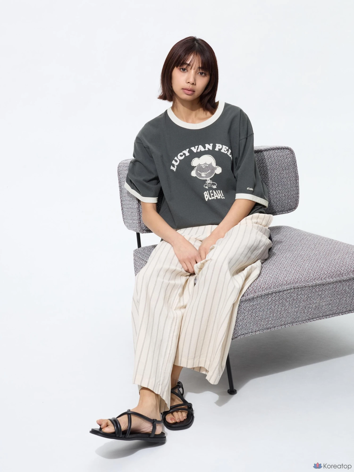 Футболка Uniqlo Peanuts UT Graphic T A Ringer
