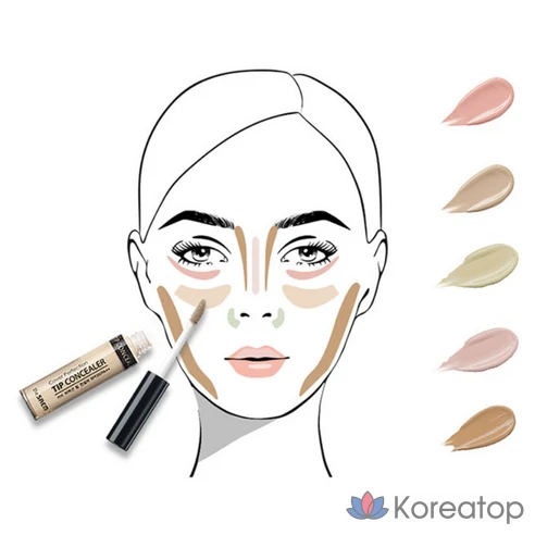 Консилер для лица и глаз The Saem, 6,5 г, осветлитель