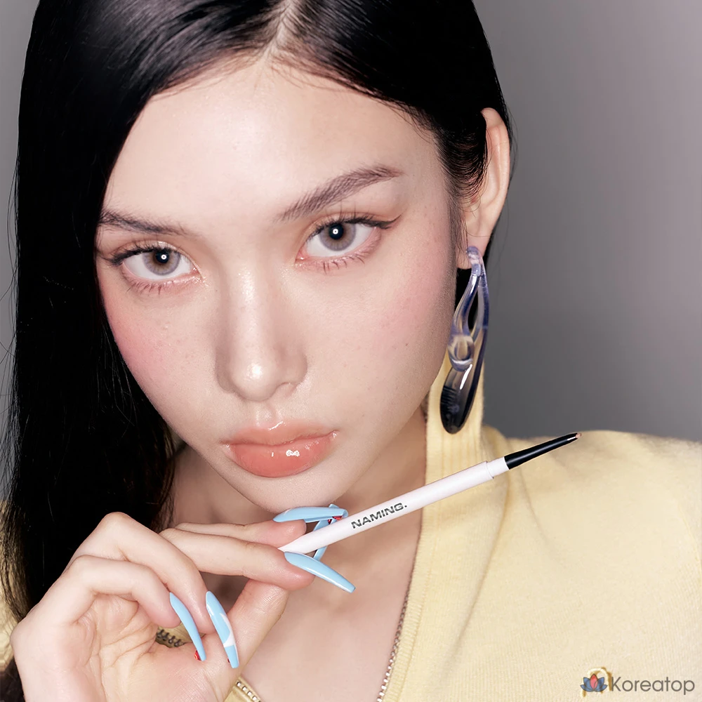 Подводка для глаз Namem Perfect Tail Eye Designing Pencil Slim Liner, 1 шт., серовато-лиловый цвет., фото 3