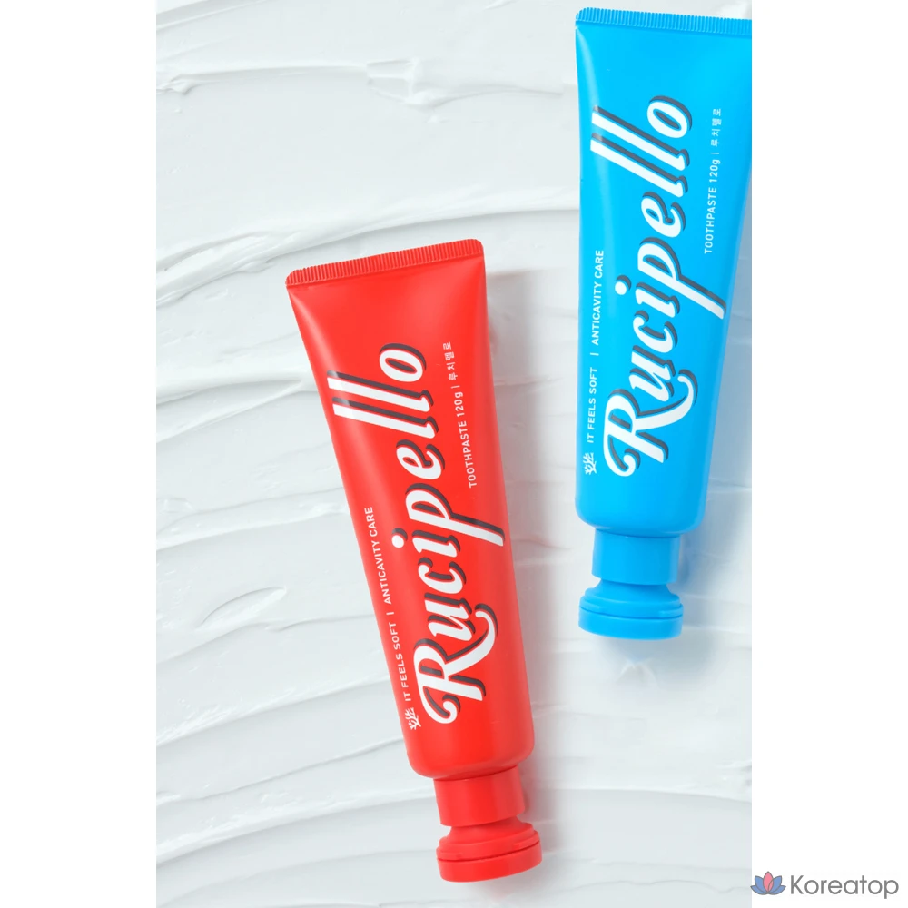 Набор для ухода Rucipello Toothpaste 2 Types + Coral Leaf Toothbrush 2 Types Set, 1 шт.