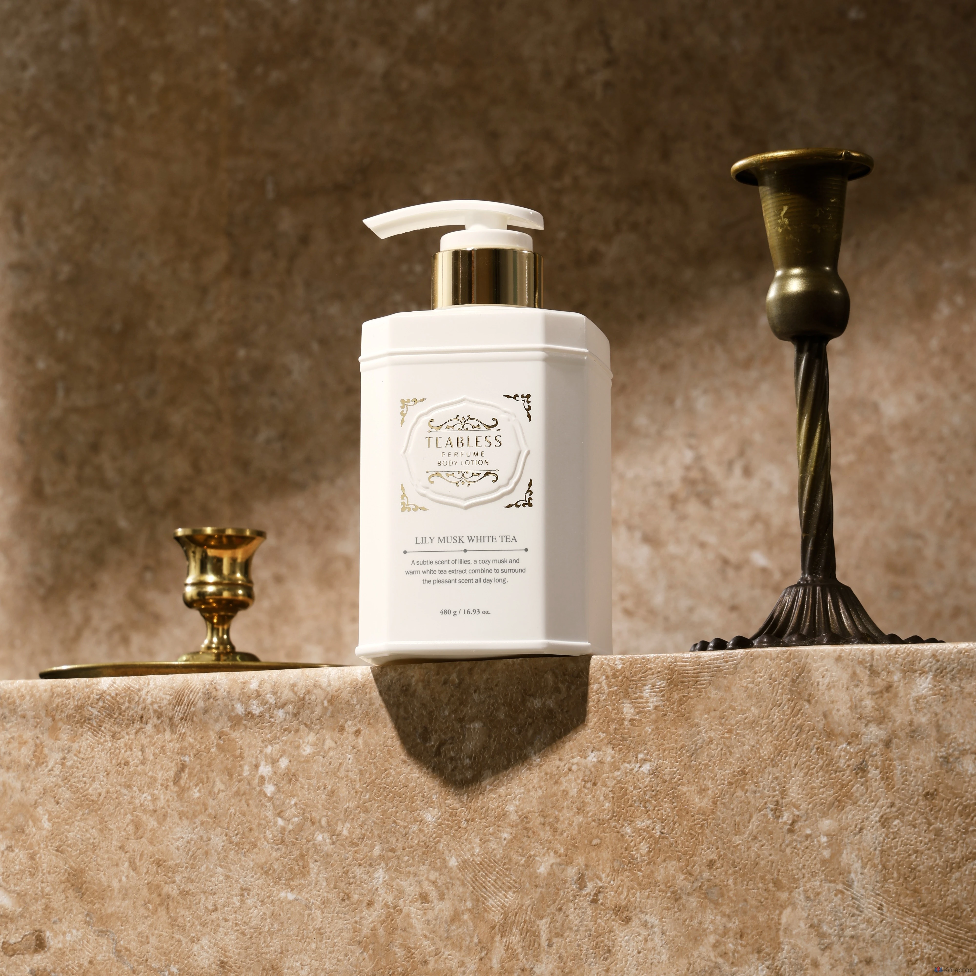 Лосьон для тела TEABLESS Perfume Body Lotion Lily Musk White Tea, 480 г, 1 шт.