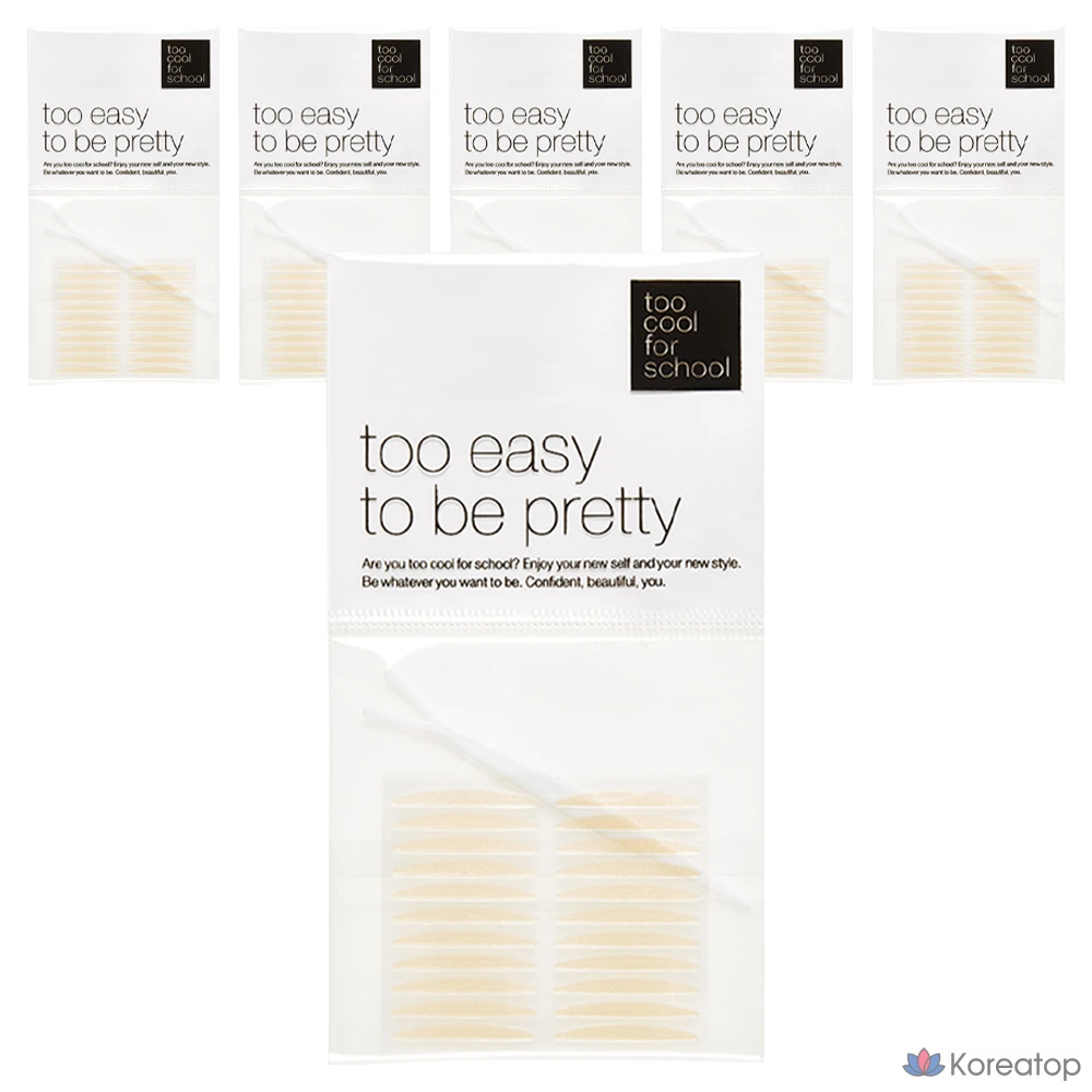 Набор клейких лент для создания двойного века Too Cool For School Nude Fit, 44 шт., телесный цвет, 6 комплектов.